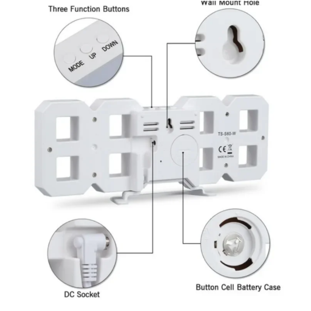 3D LED Digital Clock