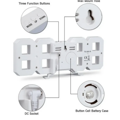 3D LED Digital Clock